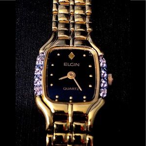 Elgin Watch w/Accent Bezel